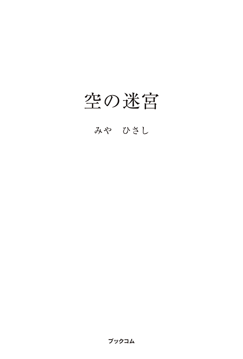書籍画像「空の迷宮」